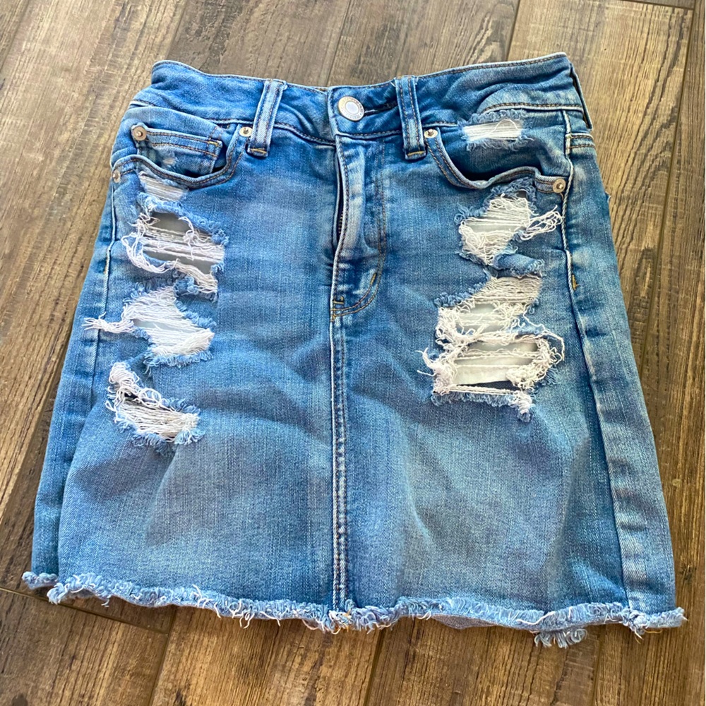 American eagle denim skirt